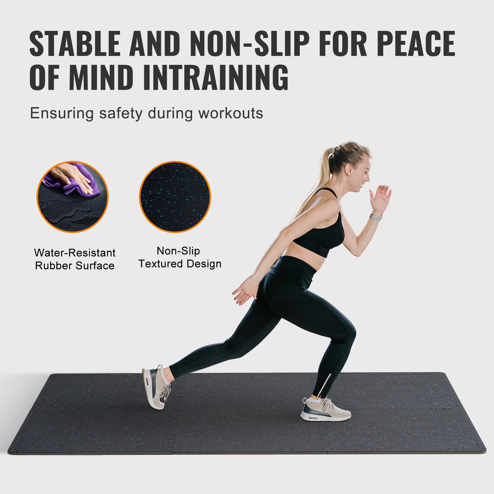 Foto 4 pulgar | Baldosas De Gimnasio Vevor Con Superficie De Goma Eva, 24 X 24 Pulgadas, 6 Baldosas - Venta Internacional.