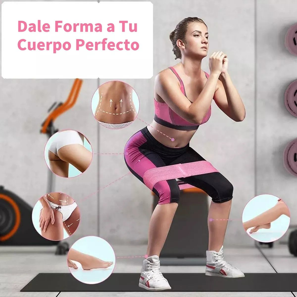 Foto 4 pulgar | Kit De Fitness Con Almohadilla Para El Cuello 7 Pzs Eo Safe Imports Esi-19828 Rosa