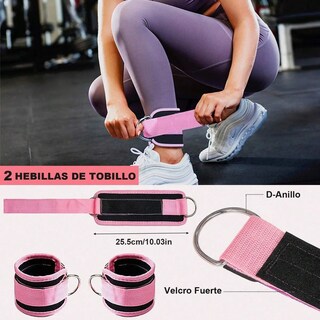 Foto 4 | Kit De Fitness Con Almohadilla Para El Cuello 7 Pzs Eo Safe Imports Esi-19828 Rosa