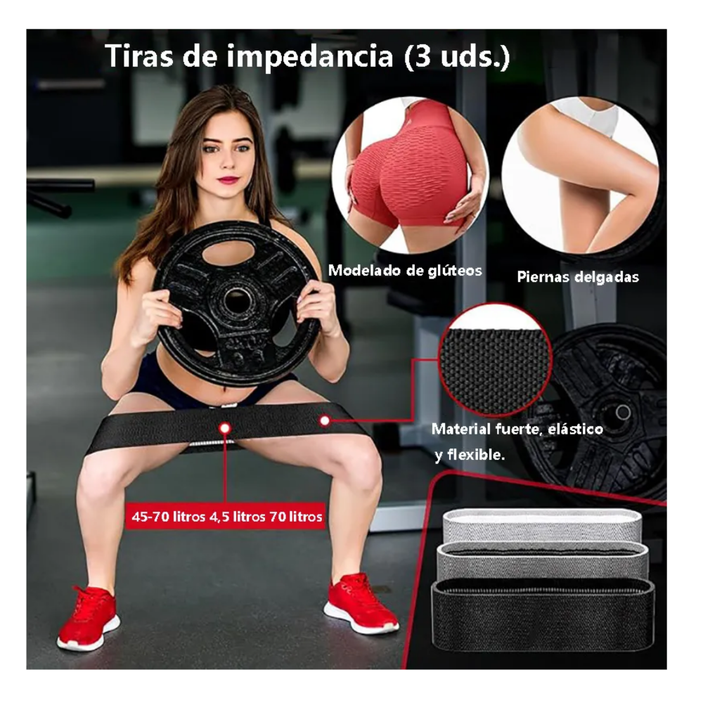 Foto 3 | Kit De 5 En 1 Cojín Protector Cuello Para Barra Fitness Gym Lab.g  Negro