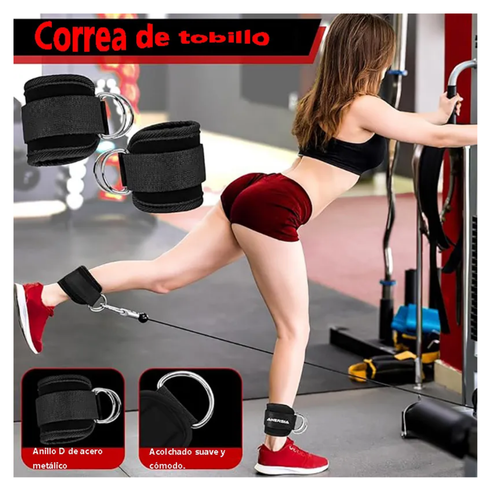 Foto 4 | Kit De 5 En 1 Cojín Protector Cuello Para Barra Fitness Gym Lab.g  Negro