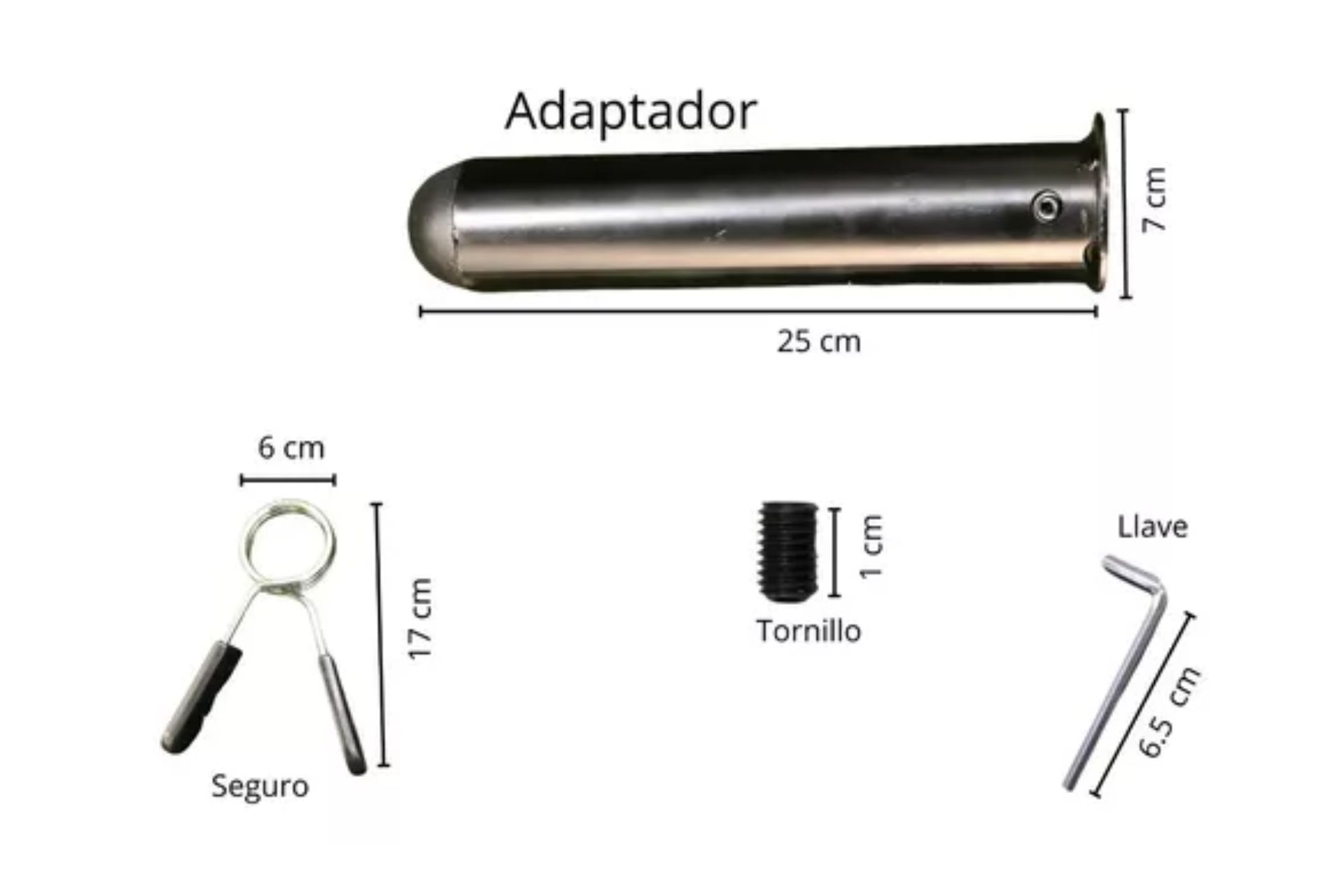 Foto 3 pulgar | Adaptador Para Barra 1 Pulgada A 2 Pulgadas Con Seguro