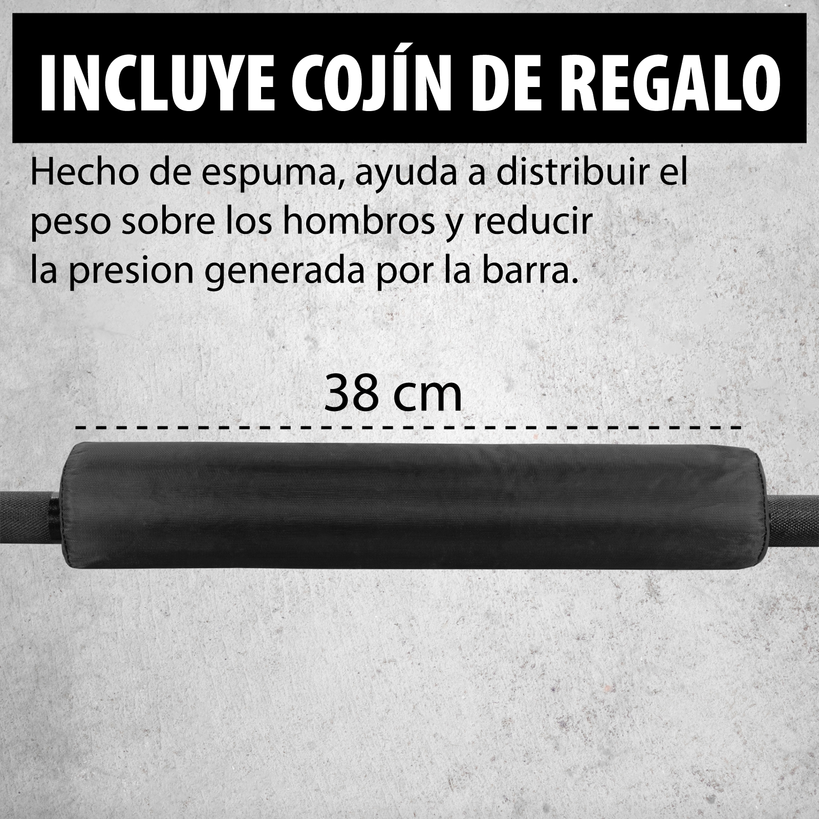 Foto 7 | Barra Recta Olímpica 2.20 M C/almohadilla Altera Predator Para Discos De 2'' Peso Soportado Hasta 1200lbs Multicolor