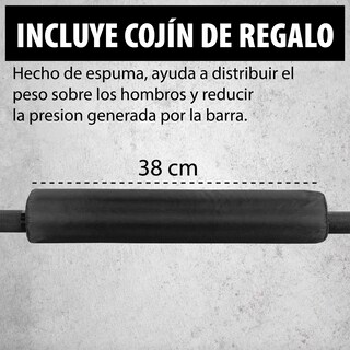Foto 6 | Barra Recta Olímpica 2.20 M con Almohadilla y Capacidad de 1200lbs
