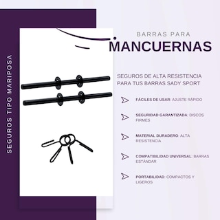 Foto 4 | Kit Pesas Barra Z + Mancuernas + 6 Discos Para Ejercicio, 40 Libras En Discos Ajustables
