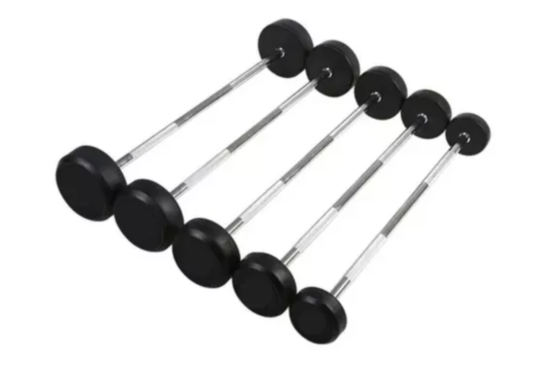 Foto 1 | Set De 5 Barras Rectas De Peso Fijo De 70 A 110 Lbs
