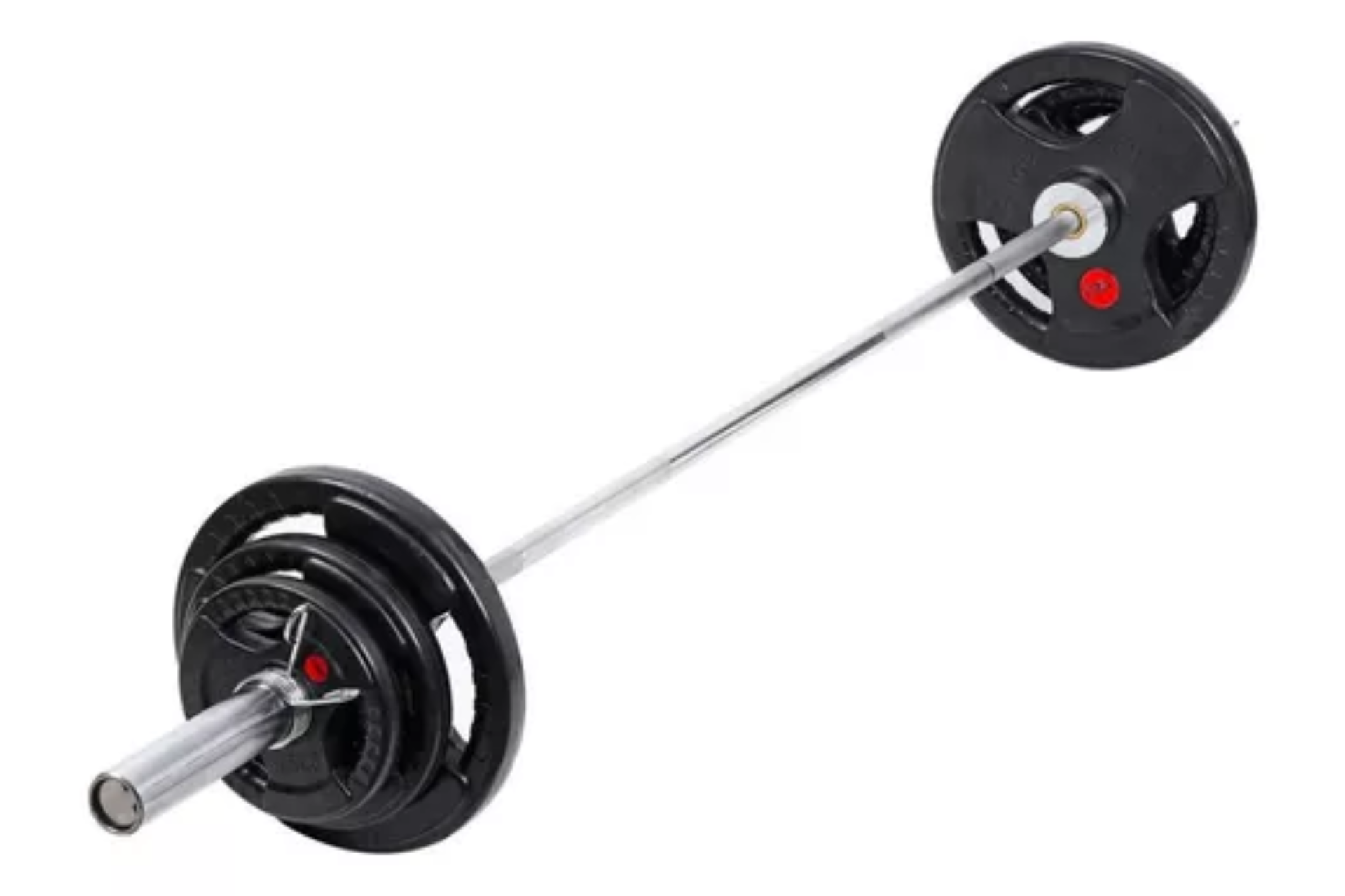 Barra Olímpica 1.8 Con 3 Pares De Discos (2.5, 5 Y 10 Kg)