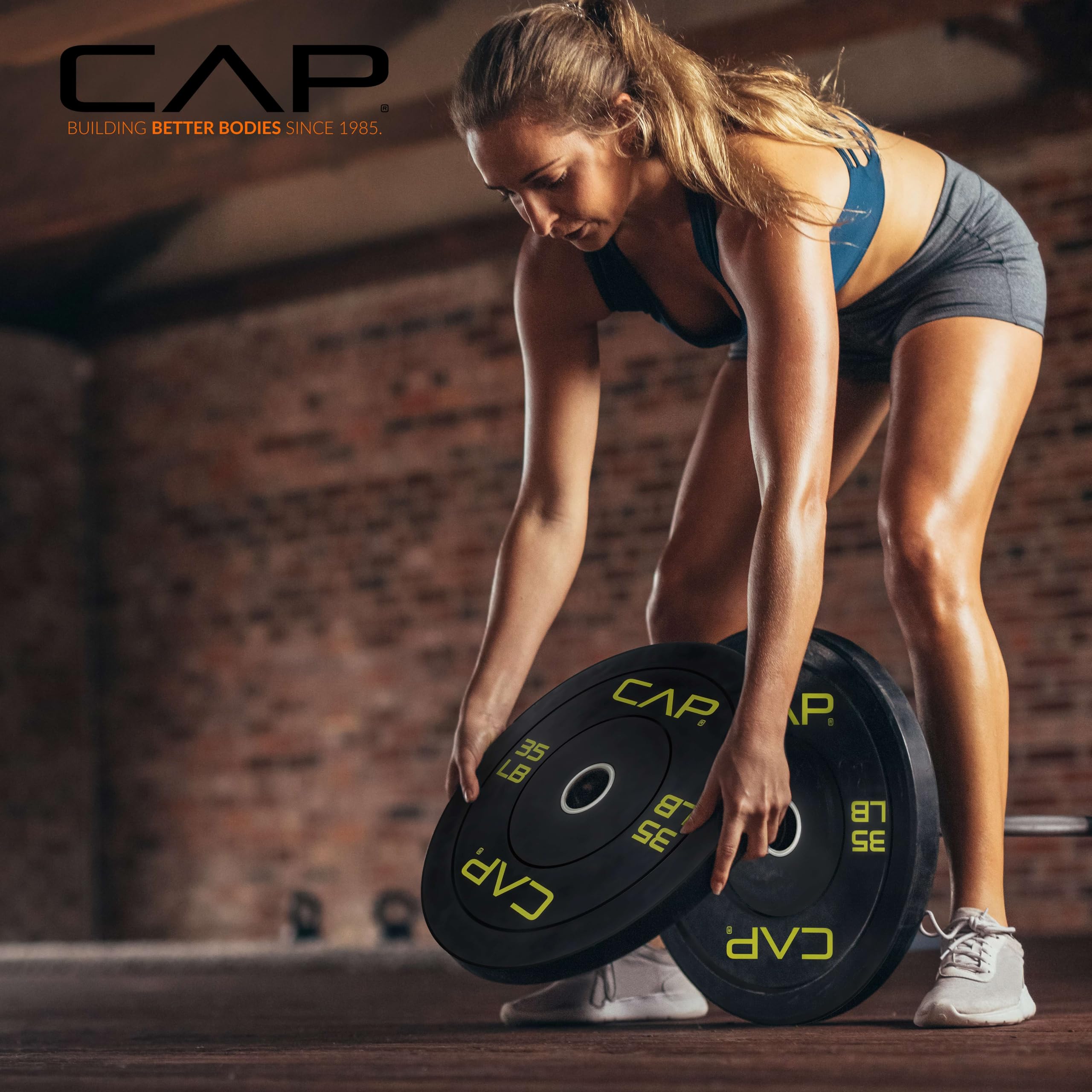 Foto 7 pulgar | Parachoques Olímpico Cap Barbell Budget 35 Kg Negro- Venta Internacional