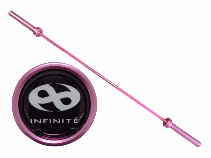 Foto 1 | Infinité Barra Olímpica De Aluminio Color Rosa 180 Cm