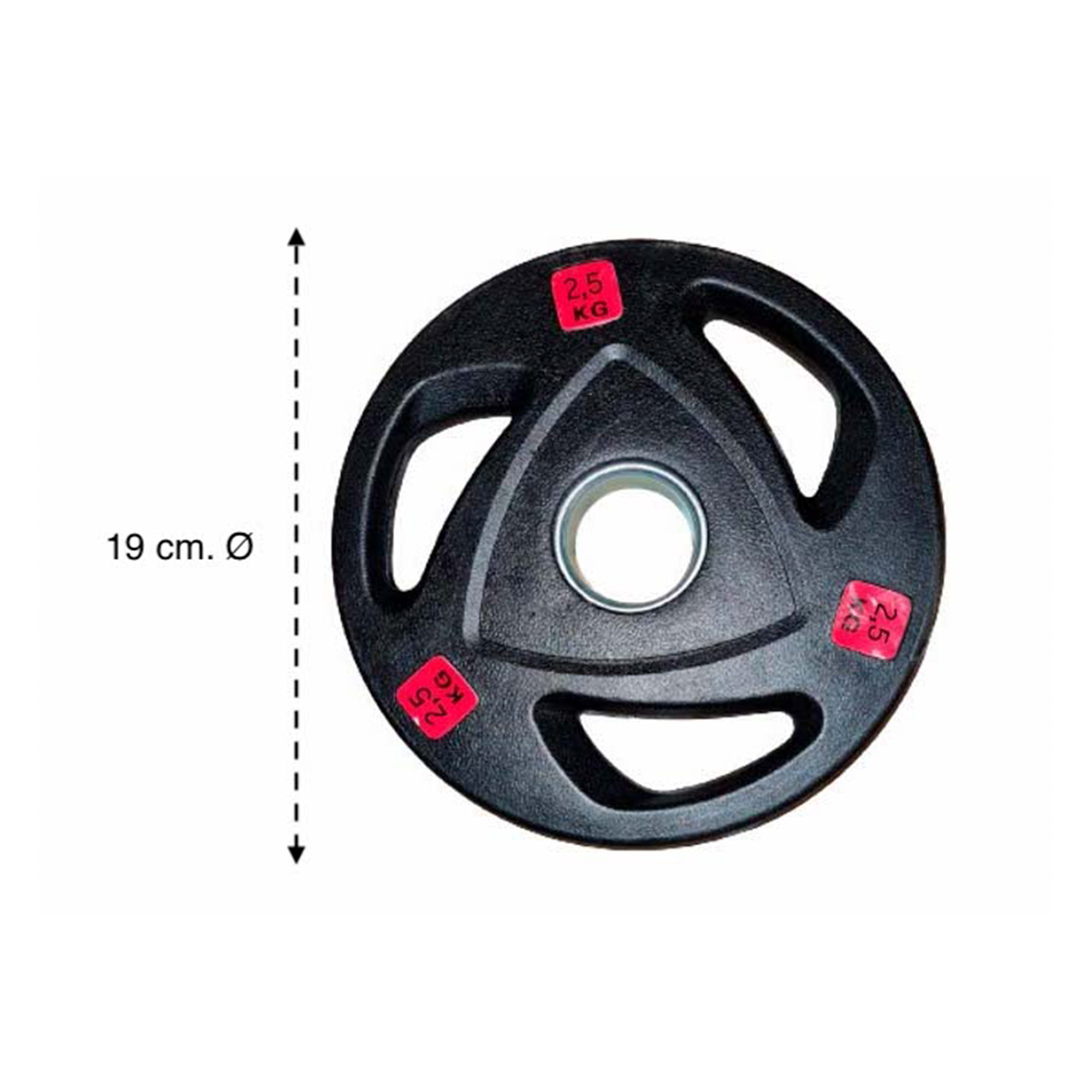 Foto 3 pulgar | Par Discos Olímpicos 2.5 Kg Dekora Stk037 Negro