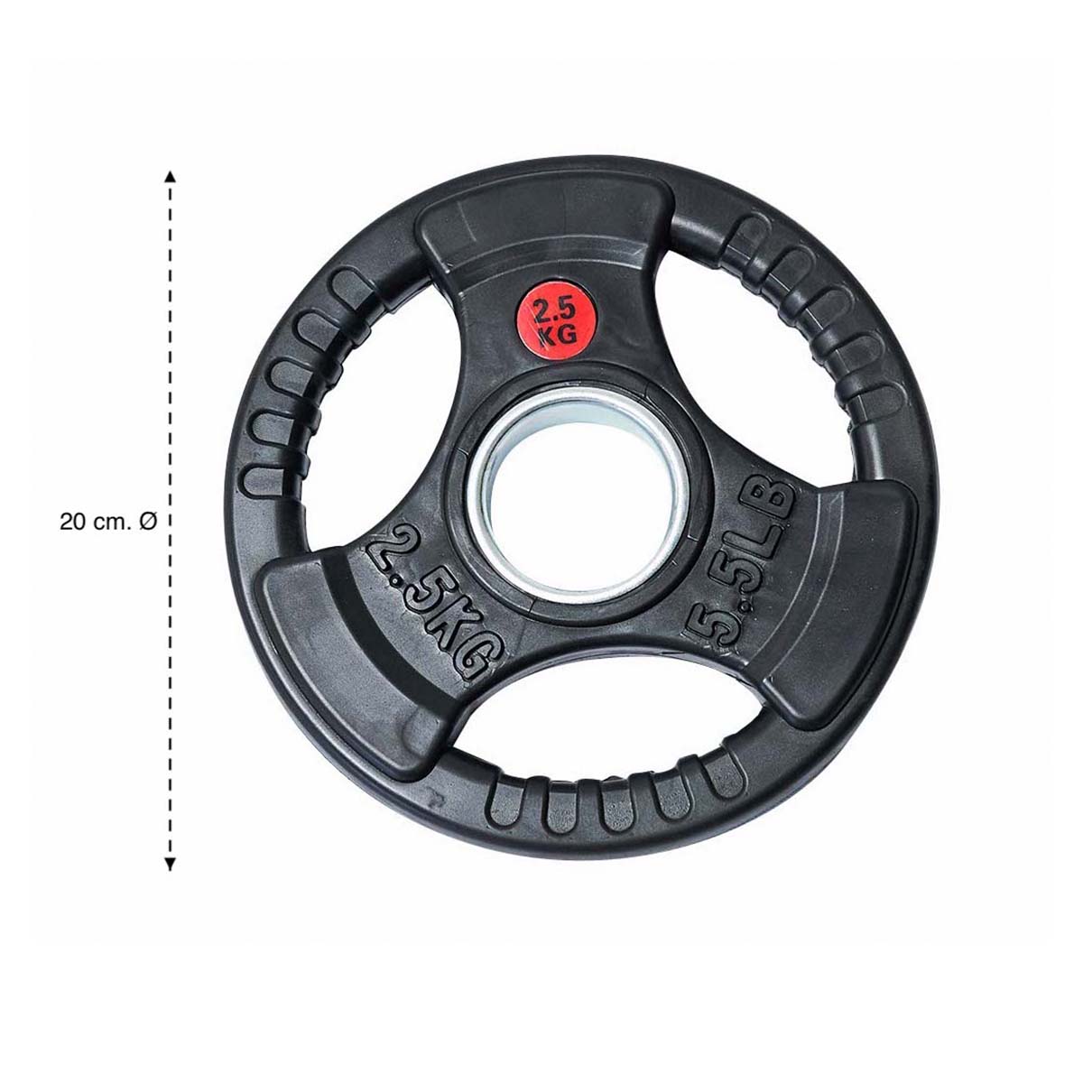 Foto 3 | Par Discos Olímpicos 2.5 Kg Dekora Stk032 Negro