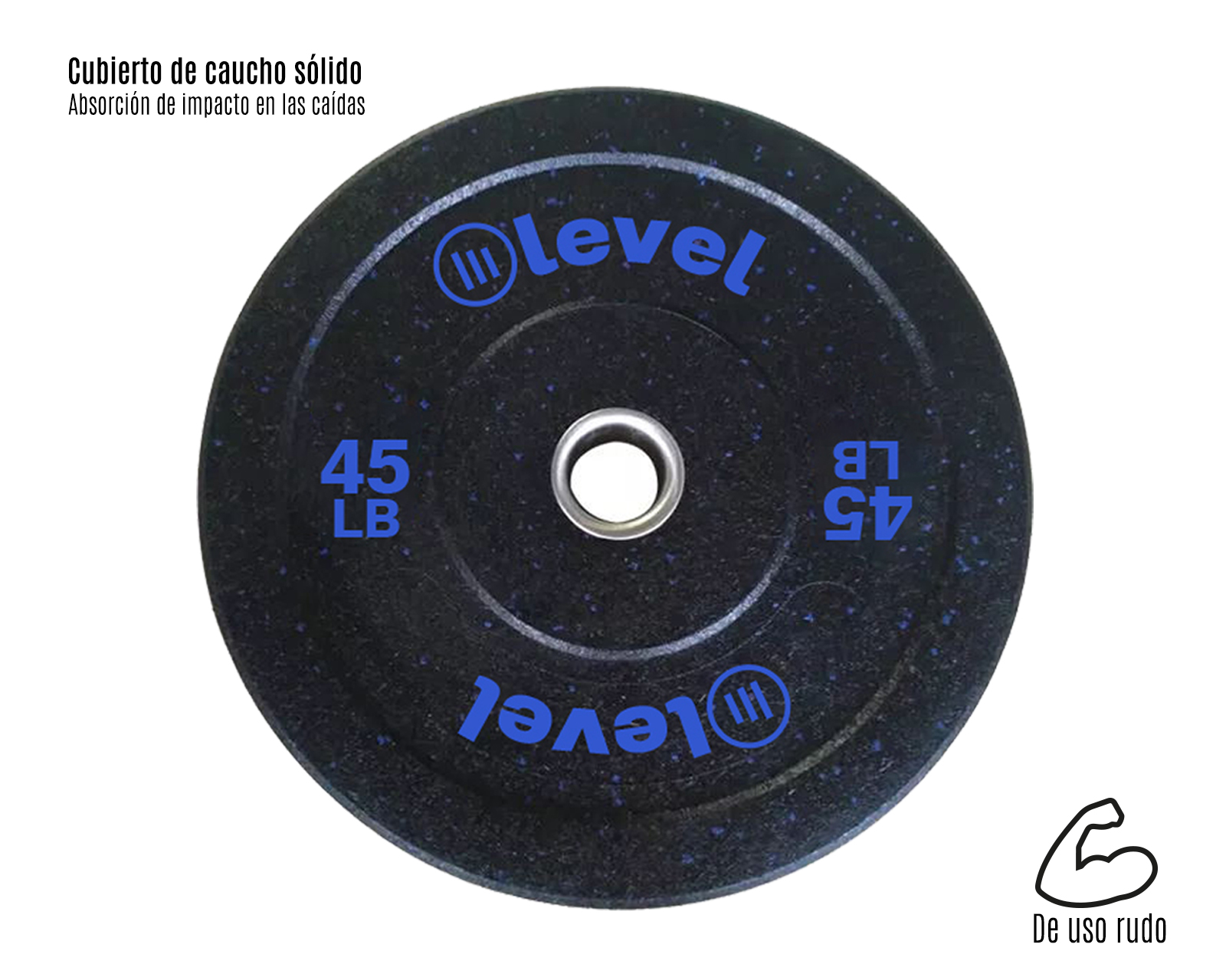 Foto 3 pulgar | Discos Olímpicos Level Fitness Horus 45 Lb 2 Piezas