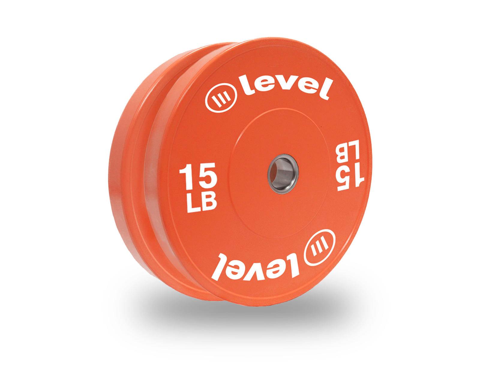 Discos Olímpicos Level Fitness Atón color Naranja 15 Lb 2 Piezas