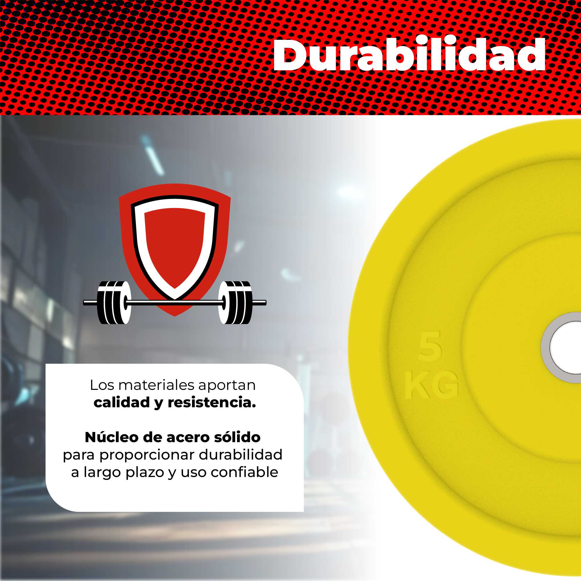 Foto 5 | Disco Olímpico Amarillo X-rush 15 Kg