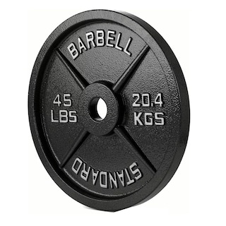 Foto 1 | Pesa Disco 45 lb Eo Safe Imports Esi-16012 Negro Aptas para Barras o Mancuernas