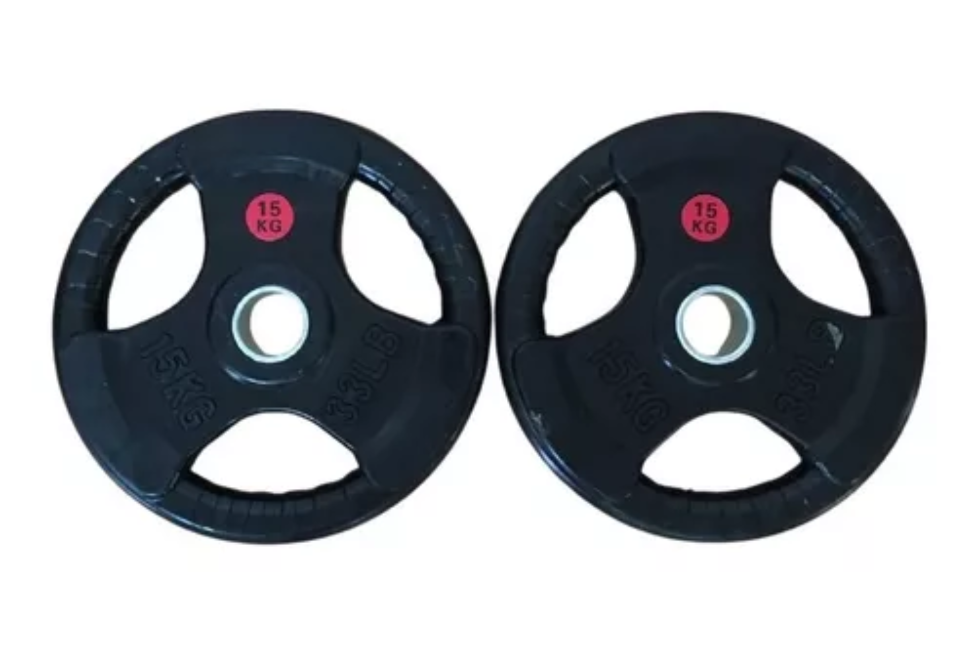 Foto 1 | Par De Discos Para Barra Olímpica Plastificados 15kg (33 Lbs