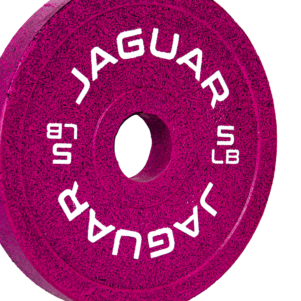 Foto 4 pulgar | Bumpers Jaguar Par De 5lb, De 2.5lb Y De 1.25lb Modelo Barbie Rosa