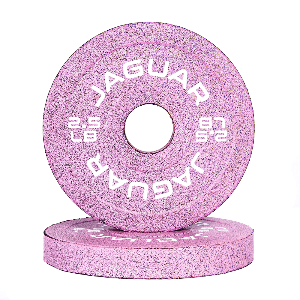 Foto 6 pulgar | Bumpers Jaguar Par De 5lb, De 2.5lb Y De 1.25lb Modelo Barbie Rosa