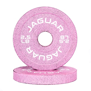 Foto 5 | Bumpers Jaguar Par De 5lb, De 2.5lb Y De 1.25lb Modelo Barbie Rosa