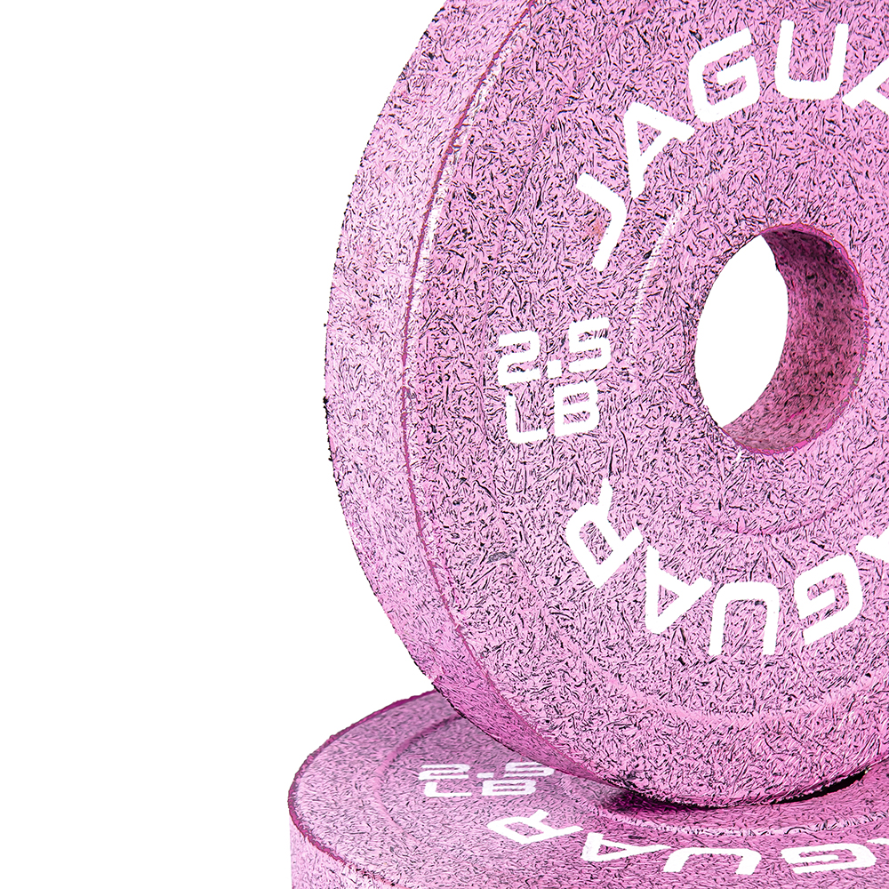 Foto 6 | Bumpers Jaguar Par De 5lb, De 2.5lb Y De 1.25lb Modelo Barbie Rosa