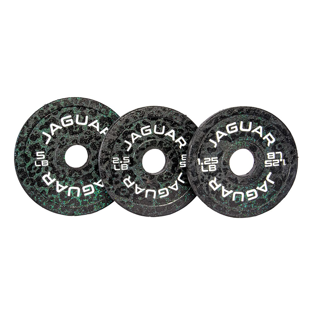Bumpers Jaguar Par De 5lb, 2.5lb Y 1.25lb Modelo Ek Balam Negro $2,319