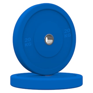 Foto 1 | Par De Discos Olímpicos X-rush 20 Kg Azul – Durabilidad Y Estabilidad, Ideales Para Entrenamiento De Fuerza.