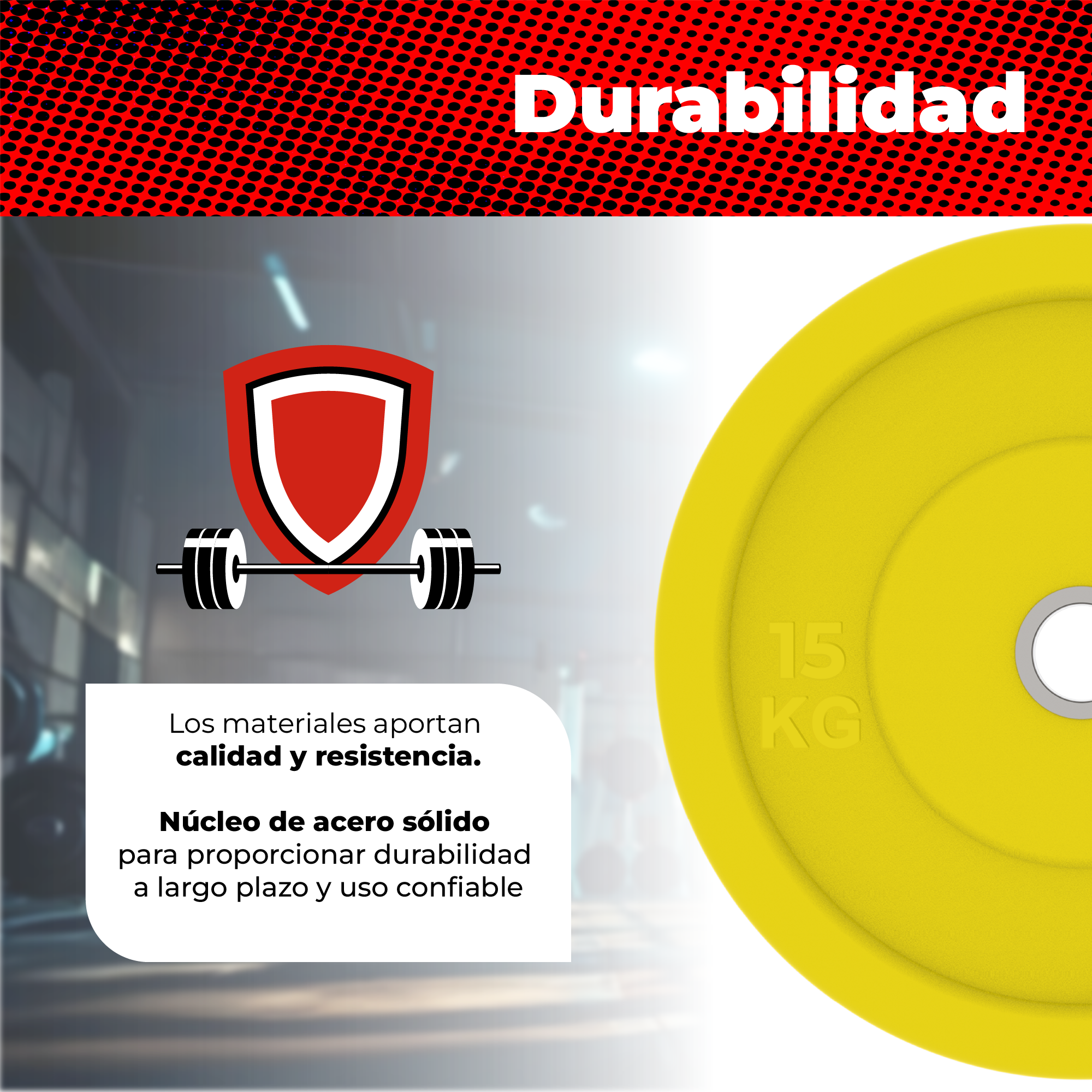 Foto 5 pulgar | Par De Discos Olímpicos X-rush 15 Kg Amarillo – Durabilidad Y Estabilidad, Ideales Para Entrenamiento De Fuerza.