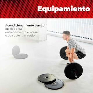 Foto 6 | Par De Discos Olímpicos X-rush 15 Kg Negros – Durabilidad Y Estabilidad, Ideales Para Entrenamiento De Fuerza.