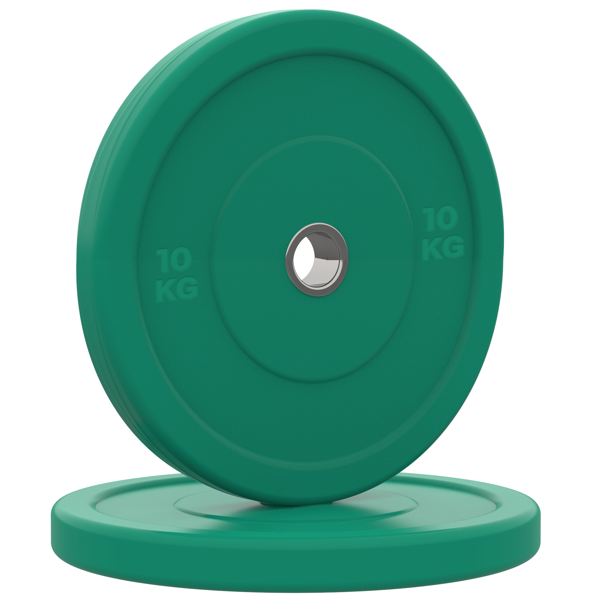 Foto 2 pulgar | Par De Discos Olímpicos 10 Kg X-rush Verde - Durabilidad Y Estabilidad, Ideales Para Entrenamiento De Fuerza.