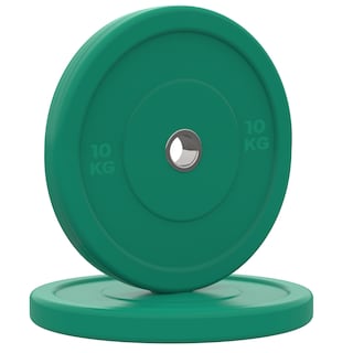 Foto 1 | Par De Discos Olímpicos 10 Kg X-rush Verde - Durabilidad Y Estabilidad, Ideales Para Entrenamiento De Fuerza.