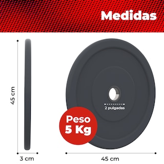 Foto 2 | Discos de Entrenamiento X-rush de 5 kg