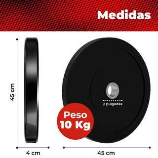 Foto 2 | Discos de Entrenamiento X-rush de 10 kg