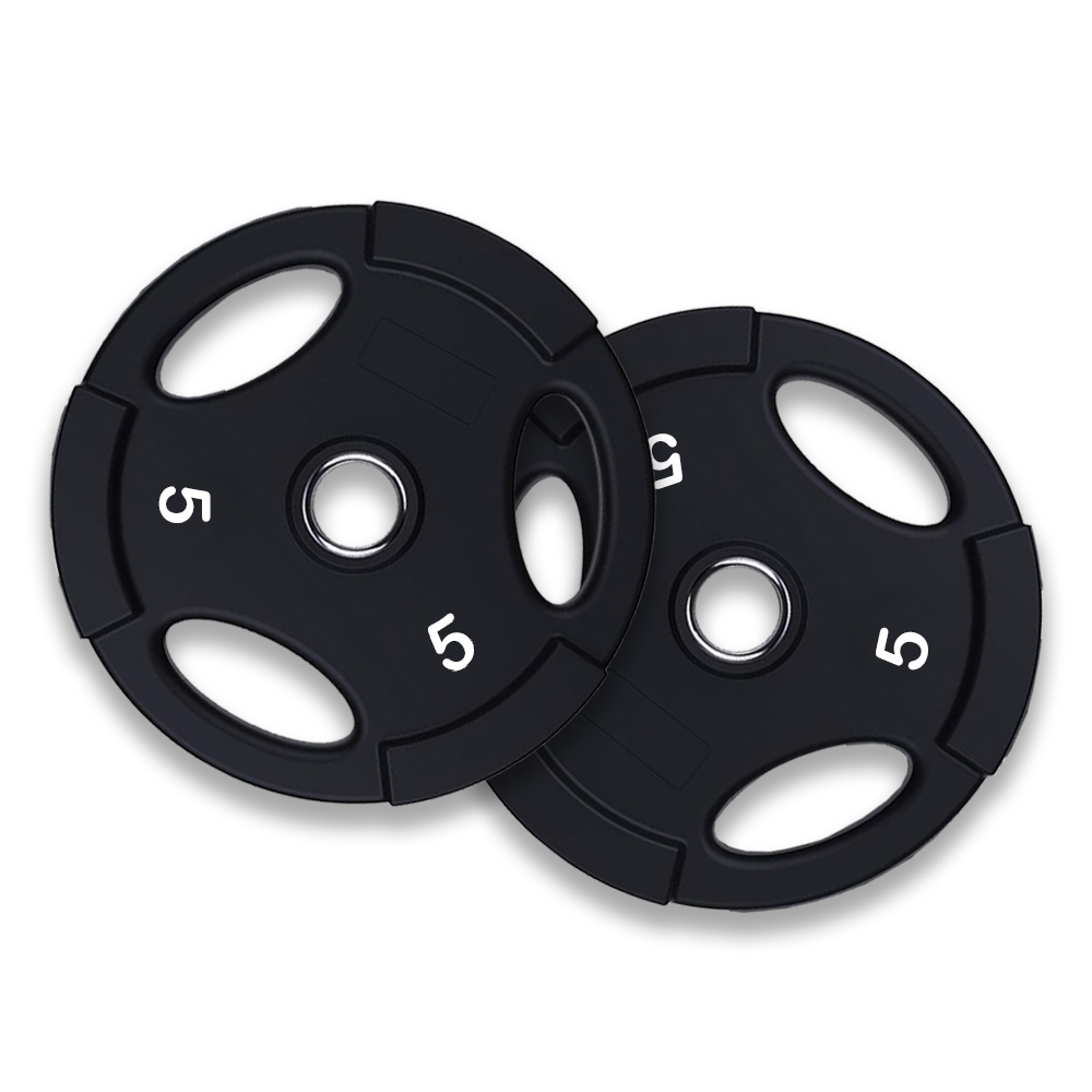 Par De Discos de Acero Recubierto PU 5LBS