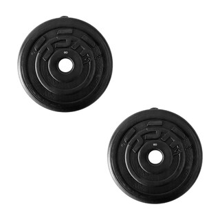 Foto 1 | Kit De 2 Discos Para Barra / Mancuernas 5 Kg Cada Uno Eo Safe Imports Esi-19949 Negro