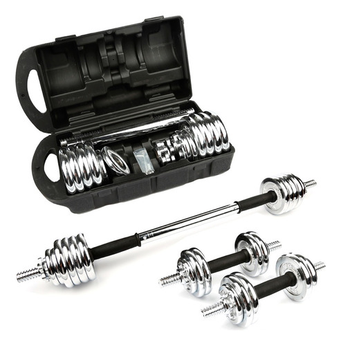 Set de Mancuernas Ajustables Best con Estuche de Hierro de 15 kg