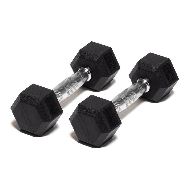 Foto 2 pulgar | Par de Mancuernas en Caucho Hexagonal Mdfitness 5 Lb/ 2.2 Kg, Dumbbells/ 2 pz