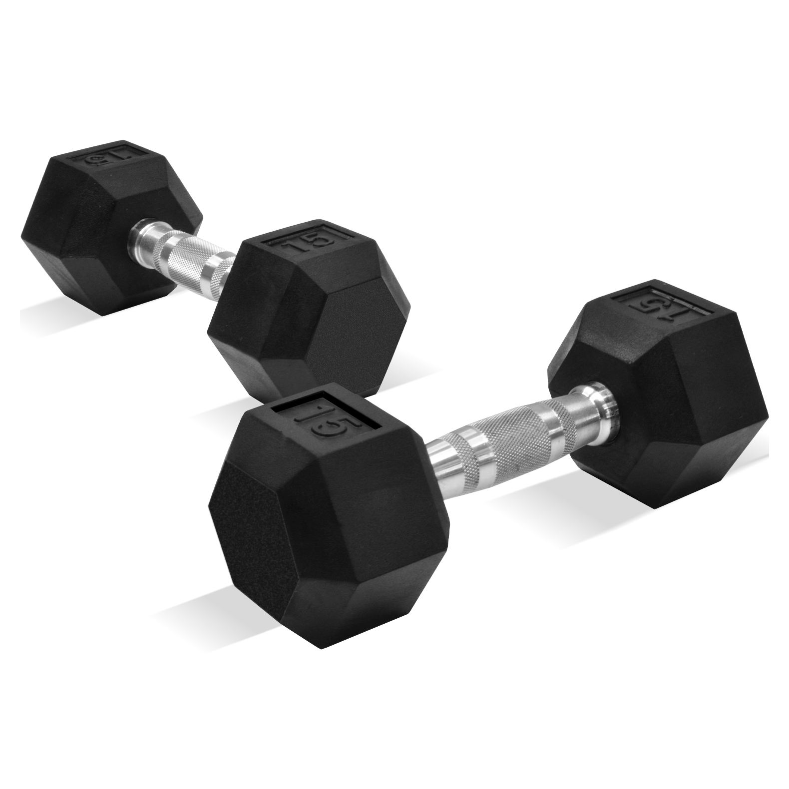 Foto 2 pulgar | Set 2 Mancuernas Hexagonales 15lb 6.8 Kg Kit Pesas Fitness Gym