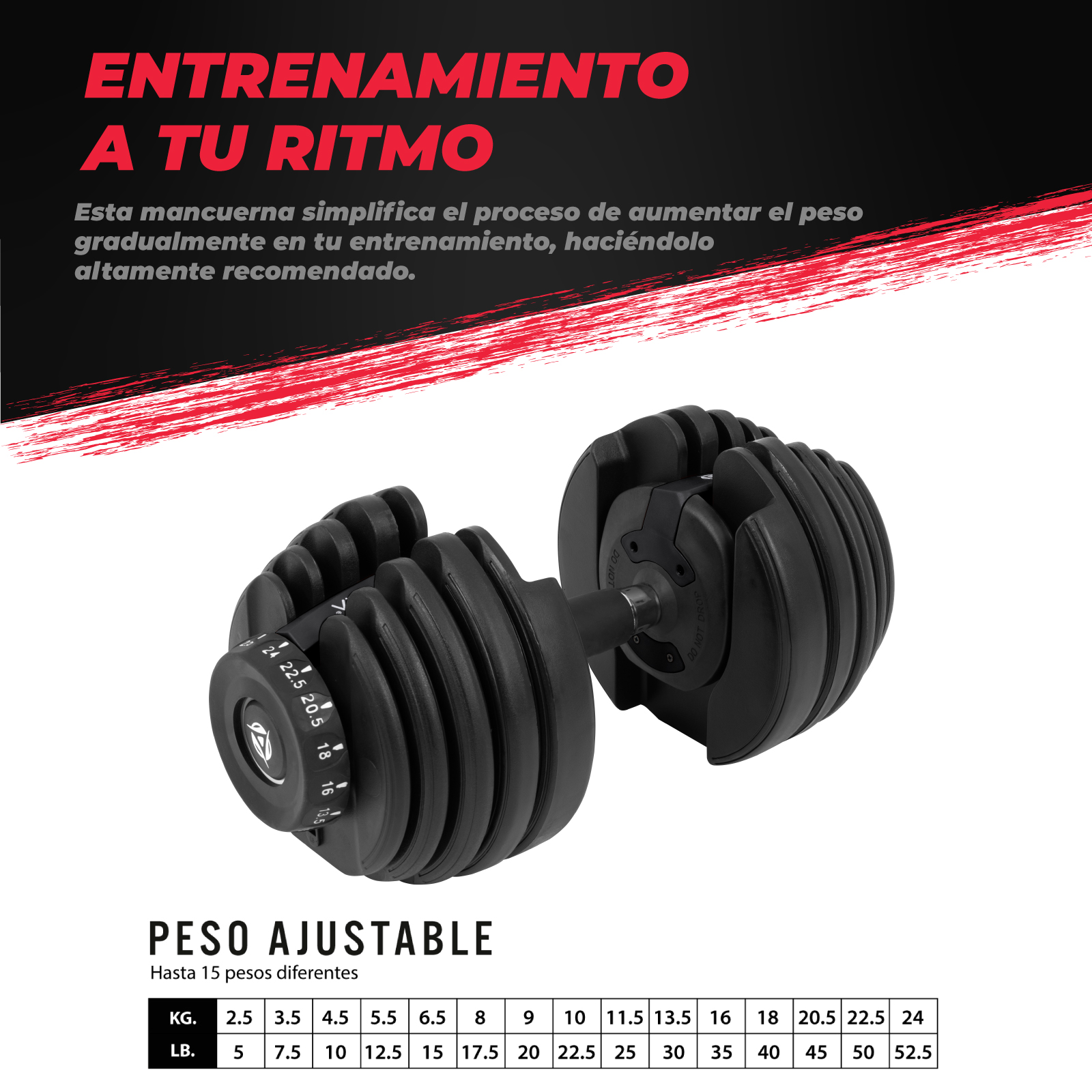 Foto 4 pulgar | Mancuerna Ajustable C/ 15 Discos Intercambiables De 2.5 A 24 Kg color Negro Altera