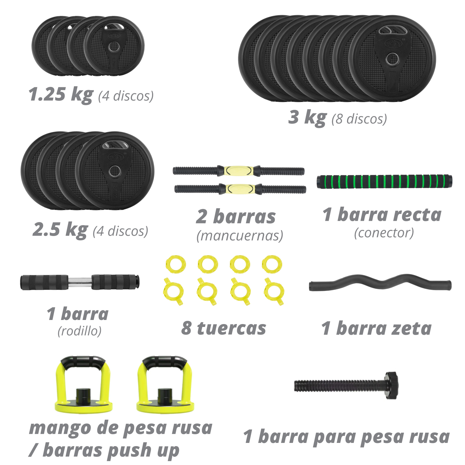 Foto 4 pulgar | Juego de Mancuernas Altera Js