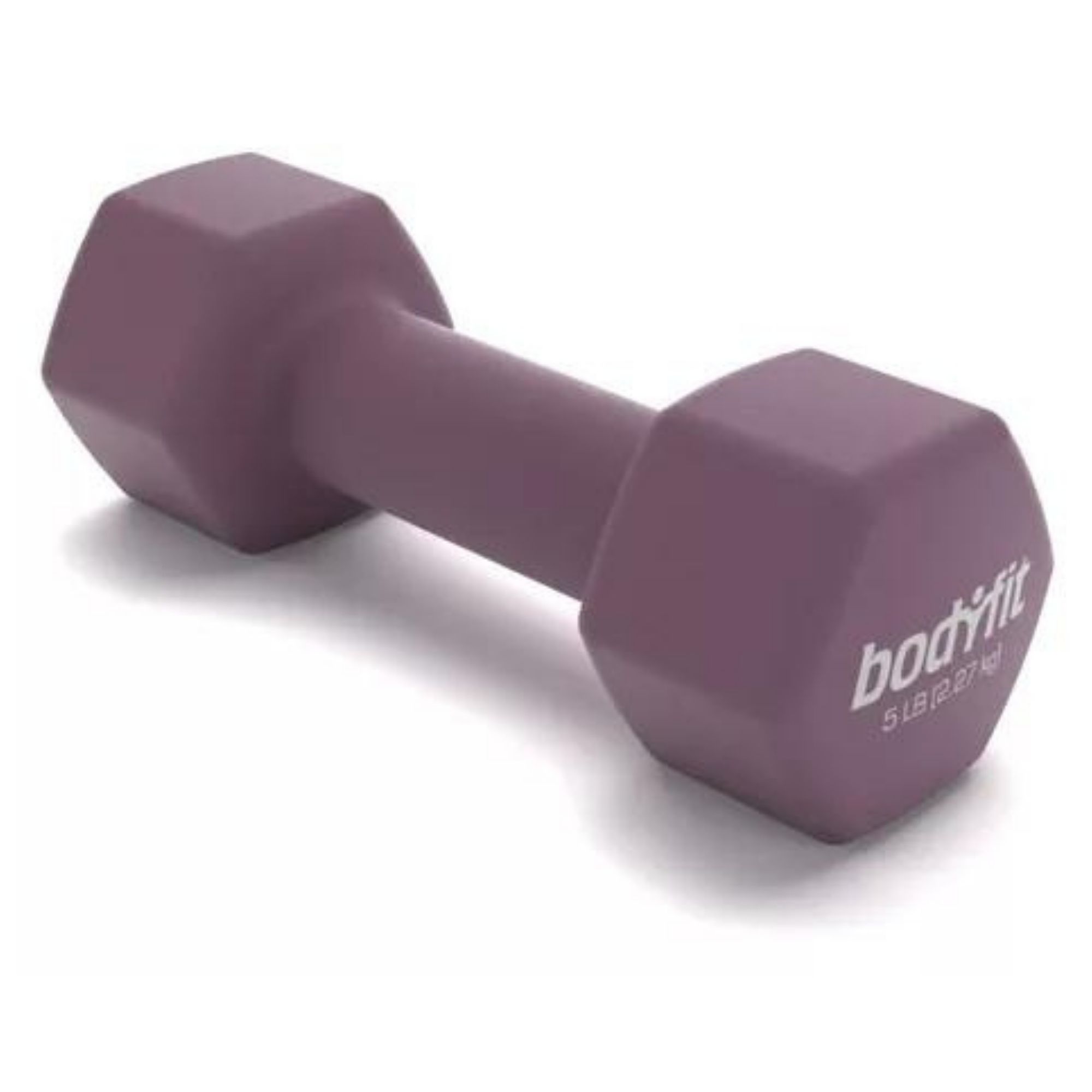 Foto 4 pulgar | Pesa Mancuerna Bodyfit BF-NEO05 color Púrpura 5 LB 2.27 K Neopreno 1 PZA