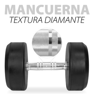 Foto 2 | Set de Mancuerna Circular Altera PAR-MBN color Negro de Forro de Neopreno 35 LB
