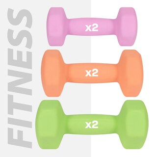 Foto 3 | Mancuernas + Rack Altera AOS235 Multicolor 7 Piezas
