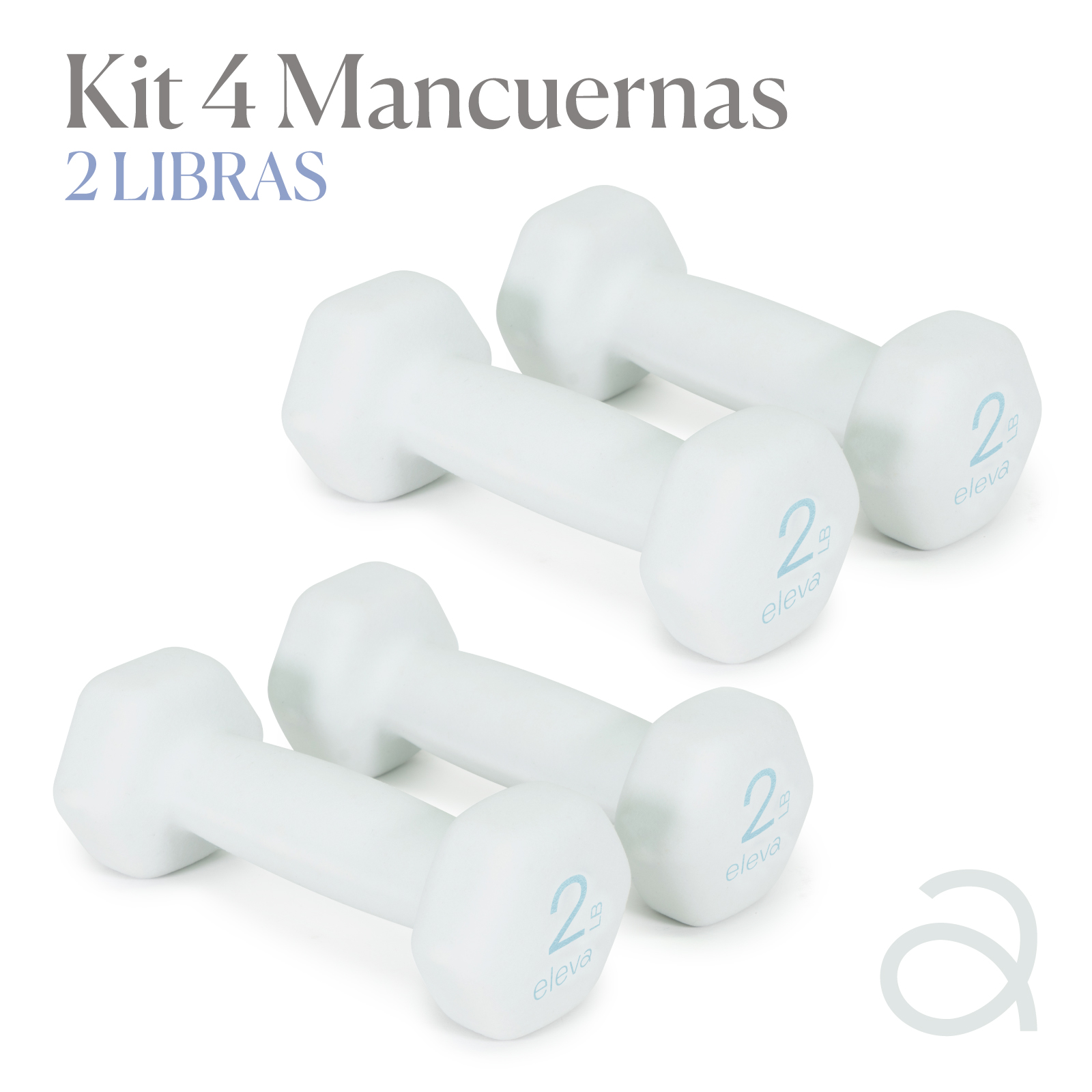 Foto 3 pulgar | Mancuernas Eleva ELEVA-K4OS2 2 Lb 4 Piezas