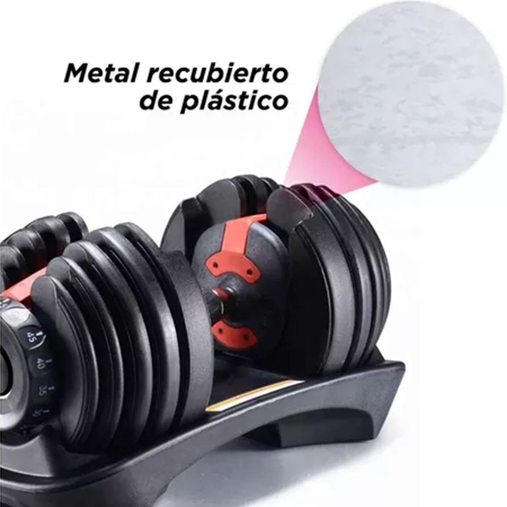 Foto 5 pulgar | Mancuerna Ajustable VANLIG color Negro Tipo Bowflex de 2.5 a 24 KG