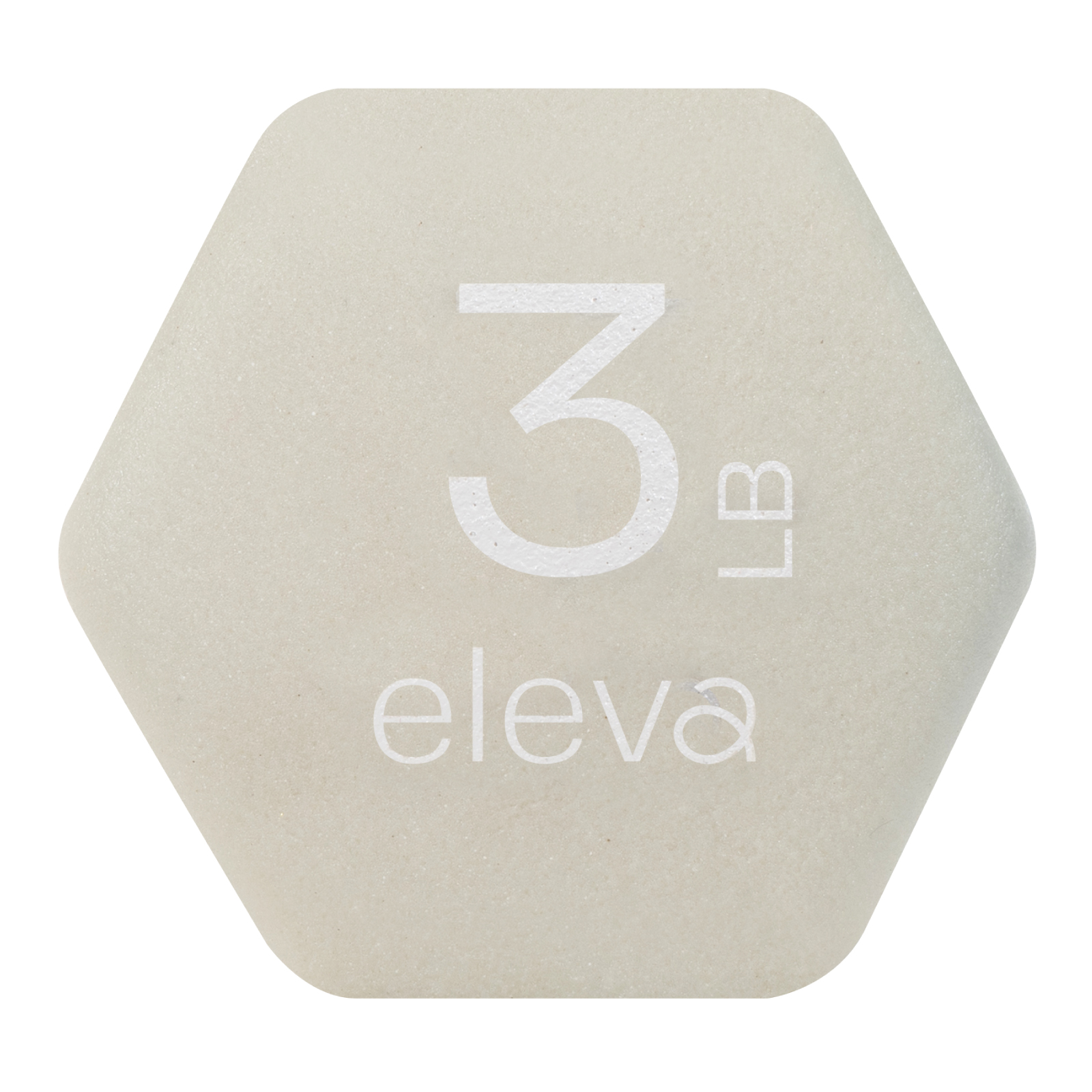 Foto 4 pulgar | Par de Mancuernas Hexagonales ELEVA-KOS3 Beige con Forro de Neopreno 3 LB