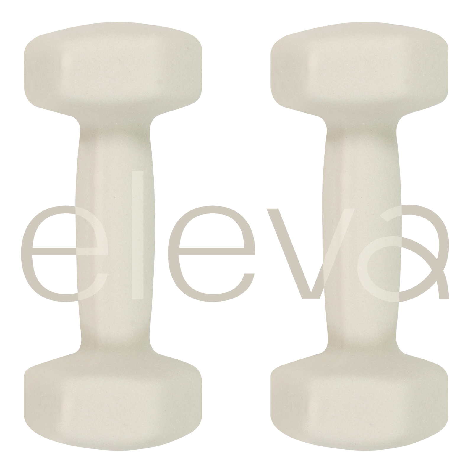 Foto 7 pulgar | Par de Mancuernas Hexagonales ELEVA-KOS3 Beige con Forro de Neopreno 3 LB
