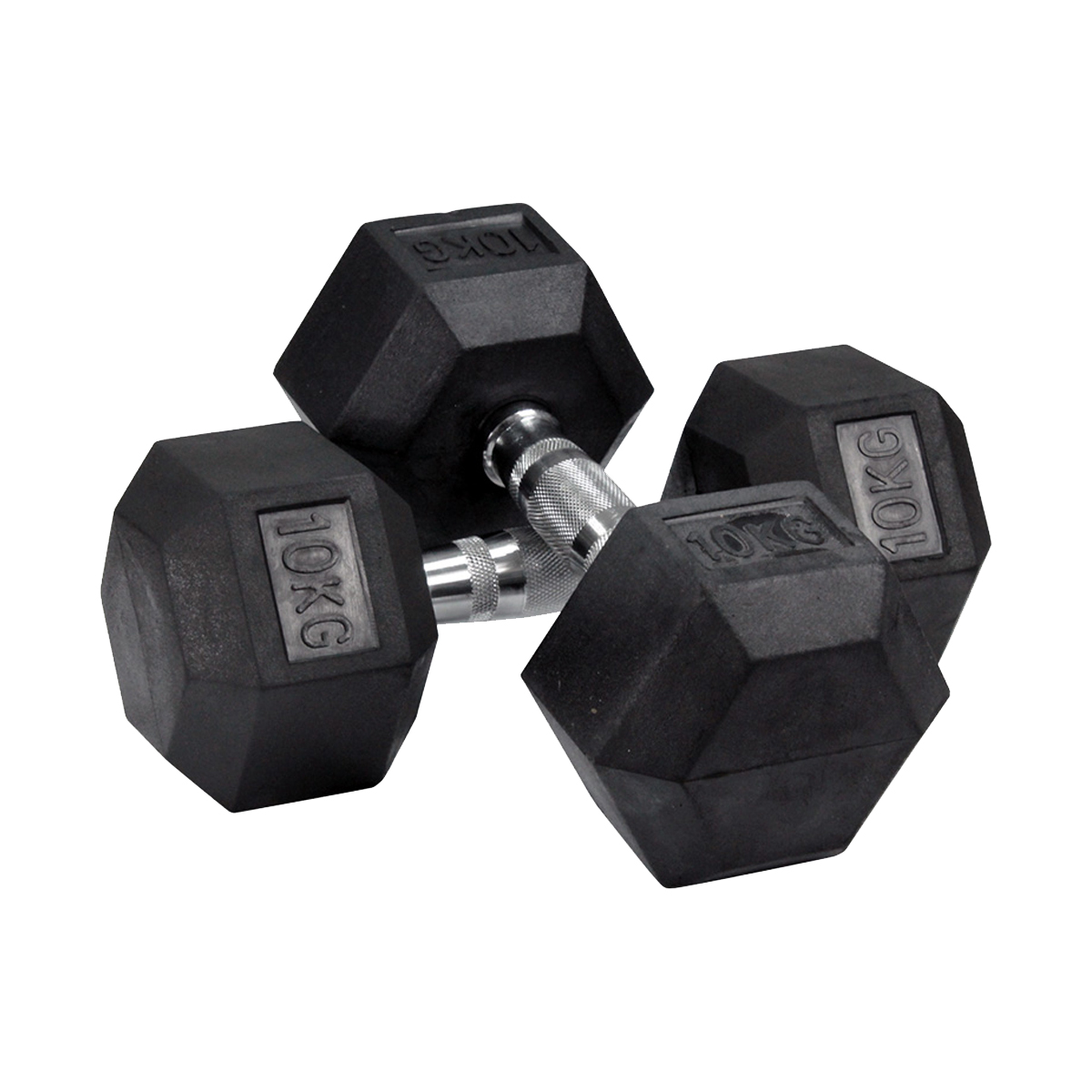 Foto 2 pulgar | Mancuernas Hexagonales Level Fitness OK1013 color Negro 1 Par 10 kg C/U