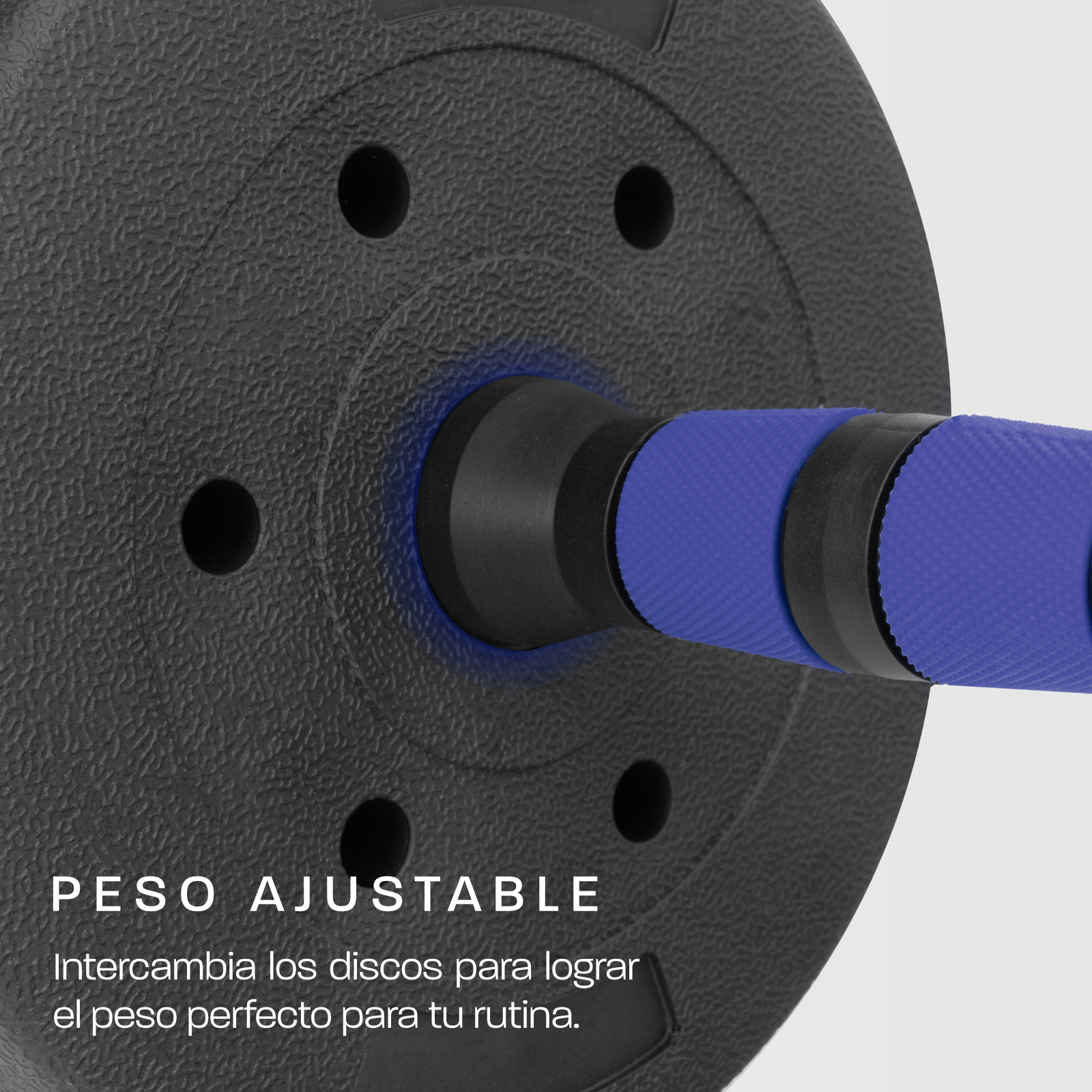 Foto 9 pulgar | Mancuerna con Peso Ajustable Altera Astral-10k C/ Discos de Cemento Intercambiables 10kg Azul