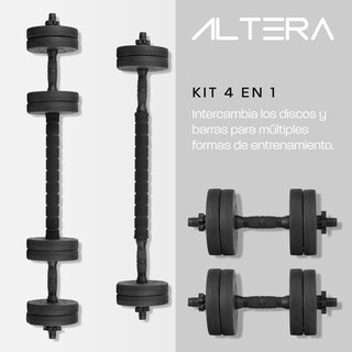 Foto 5 | Mancuernas con Peso Ajustable Altera 10k Discos Intercambiables 10kg