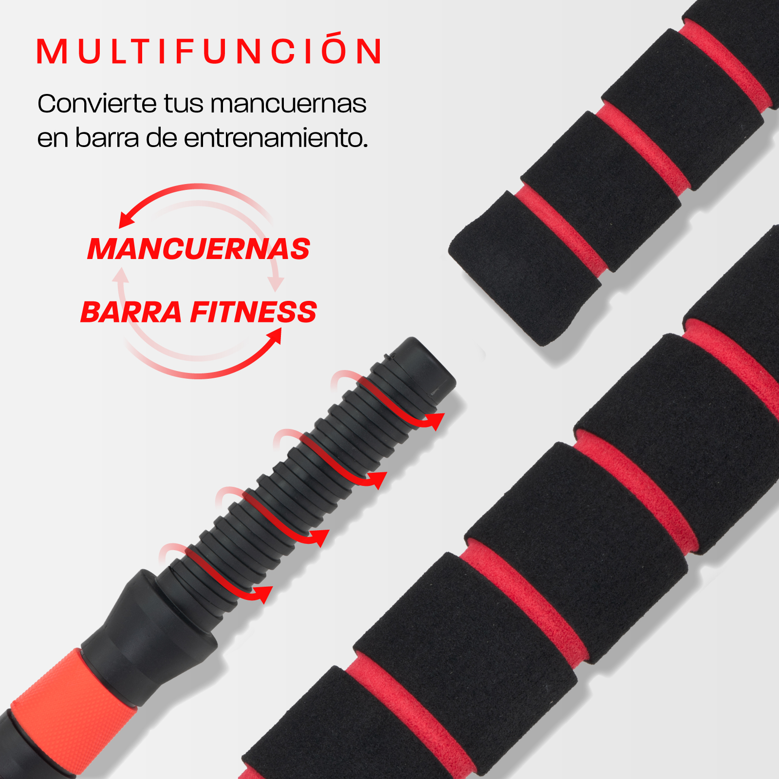 Foto 9 pulgar | Mancuerna con Peso Ajustable Altera Mc0518-40k con Discos de Cemento Intercambiables 40kg Rojo